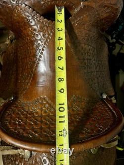 Antique Vanco Western Saddle 13 Rare Collector's Find