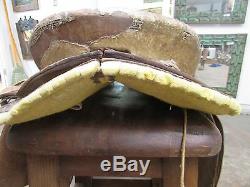 Antique Vaquero Saddle #1-Old Mexican-Western-Rustic-Cowboy-Leather-Western