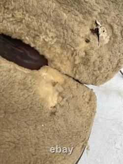 Antique/Vintage 14.5 Texas Tanning / TexTan slick seat roping saddle