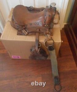 Antique / Vintage Childs Pony Saddle Great for Country Western Decore