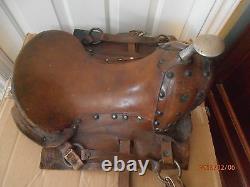 Antique / Vintage Childs Pony Saddle Great for Country Western Decore