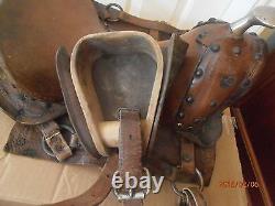 Antique / Vintage Childs Pony Saddle Great for Country Western Decore