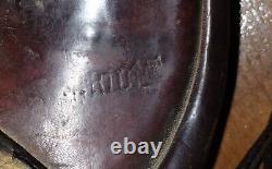 Antique Vintage Tooled Leather Western Saddle Good Condition