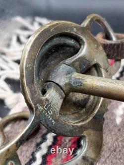 Antique Visalia Stock Saddle Co. Humane Horse Bit Never Rust