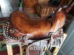 Antique Western Dots Pony Miniature Horse Saddle, Rare Find