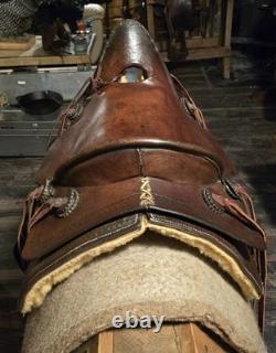 Antique Western Long Distance Saddle 13.5 Inch Seat Made 1870-1910