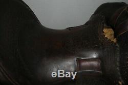 Antique Western Saddle 1934 Miles City MT AL Furstnow