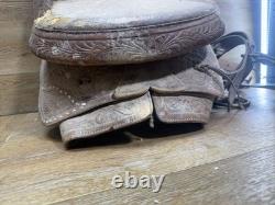 Antique Western Saddle For Restoration or Decor