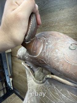 Antique Western Saddle For Restoration or Decor