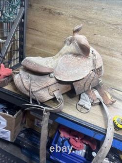 Antique Western Saddle For Restoration or Decor
