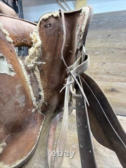 Antique Western Saddle For Restoration or Decor
