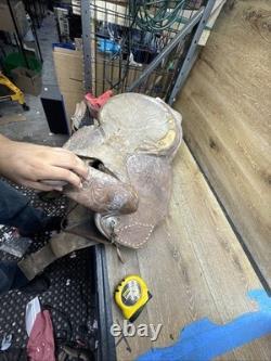 Antique Western Saddle For Restoration or Decor