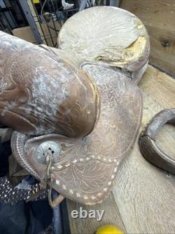 Antique Western Saddle For Restoration or Decor