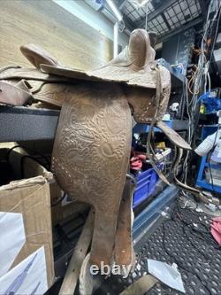 Antique Western Saddle For Restoration or Decor