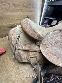 Antique Western Saddle For Restoration or Decor
