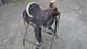 Antique Western Saddle Highback Cantle By J. C. Welcome Burns, Or Rawhide Accent