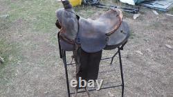 Antique Western Saddle Highback Cantle by Vale Saddlery Co. Of Vale, OR E-CMM