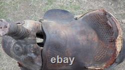 Antique Western Saddle Highback Cantle by Vale Saddlery Co. Of Vale, OR E-CMM
