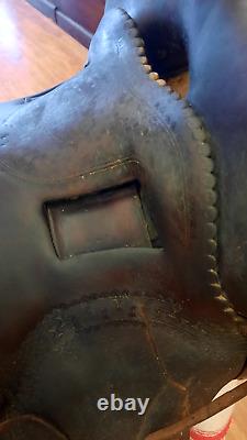 Antique Western Saddle Prescott AZ Number 27 RARE MARKED MILES CITY MONT