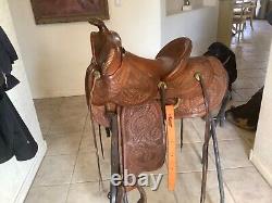 Antique Western Saddle by Fred Mueller of Denver, CO