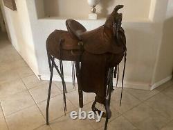 Antique Western Saddle by Fred Mueller of Denver, CO