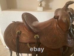 Antique Western Saddle by Fred Mueller of Denver, CO