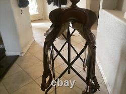Antique Western Saddle by Fred Mueller of Denver, CO