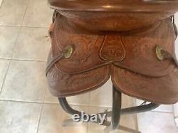 Antique Western Saddle by Fred Mueller of Denver, CO
