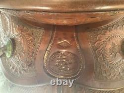 Antique Western Saddle by Fred Mueller of Denver, CO