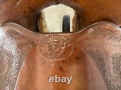 Antique Western Saddle by Fred Mueller of Denver, CO