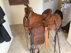 Antique Western Saddle by Fred Mueller of Denver, CO