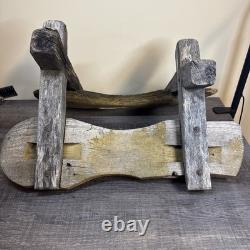 Antique Western Saw Buck X Wooden Pack Saddle Frame Mule Gold Miner Wild West