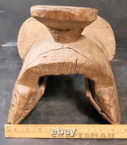 Antique Wood Burro Saddle Pack Grant Count New Mexico Hand Carved