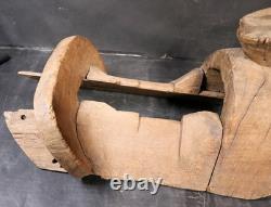 Antique Wood Burro Saddle Pack Grant Count New Mexico Hand Carved