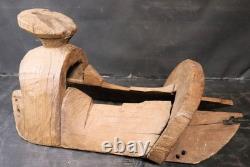 Antique Wood Burro Saddle Pack Grant Count New Mexico Hand Carved
