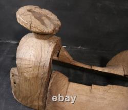 Antique Wood Burro Saddle Pack Grant Count New Mexico Hand Carved