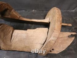 Antique Wood Burro Saddle Pack Grant Count New Mexico Hand Carved