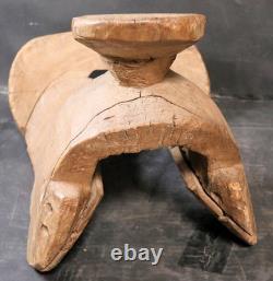 Antique Wood Burro Saddle Pack Grant Count New Mexico Hand Carved