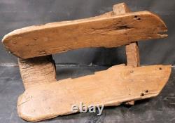 Antique Wood Burro Saddle Pack Grant Count New Mexico Hand Carved