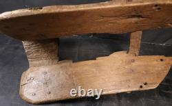 Antique Wood Burro Saddle Pack Grant Count New Mexico Hand Carved