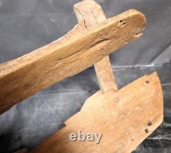 Antique Wood Burro Saddle Pack Grant Count New Mexico Hand Carved