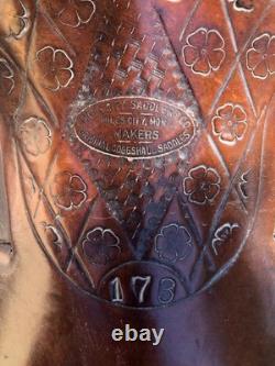 Antique western saddles