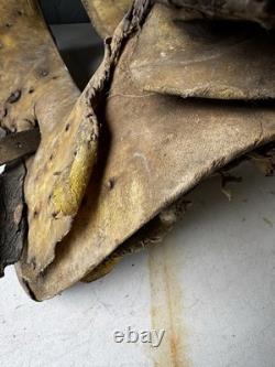 Antique wooden saddle tree Western Decor Rawhide Wrapped