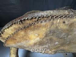 Antique wooden saddle tree Western Decor Rawhide Wrapped
