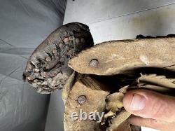 Antique wooden saddle tree Western Decor Rawhide Wrapped