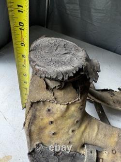 Antique wooden saddle tree Western Decor Rawhide Wrapped