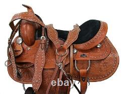 Arabian Horse Western Saddle 15 16 17 18 Pleasure Horse Used Trail Leather Tack