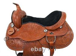 Arabian Horse Western Saddle 15 16 17 18 Pleasure Horse Used Trail Leather Tack