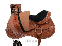 Arabian Horse Western Saddle 15 16 17 18 Pleasure Horse Used Trail Leather Tack