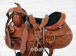 Arabian Horse Western Saddle 15 16 17 18 Pleasure Horse Used Trail Leather Tack